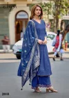 Zafira By Clysi Muslin Khatali And Thread Work Kurti Bottom With Dupatta